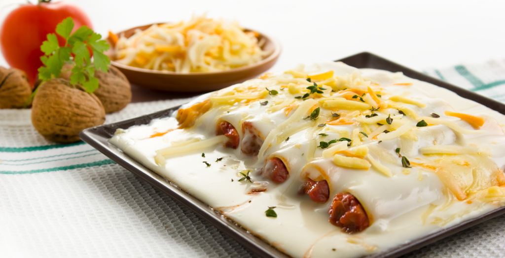 canelones con pisto Canelones rellenos