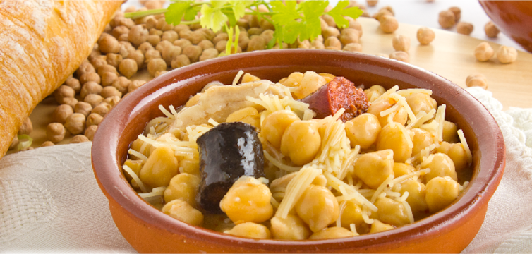 Cocido madrileño con fideos